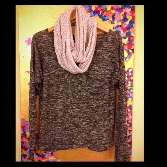 H&M heather grey knit sweater