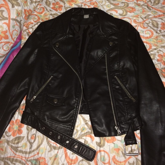 H&M faux leather jacket