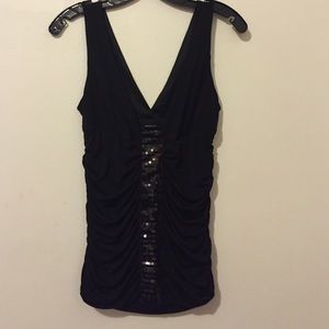 Fredericks black party top blouse gr8 4 New Years