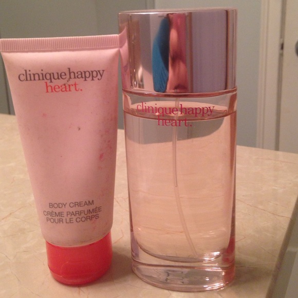 Clinique Happy Heart Perfume Spray and Body Cream