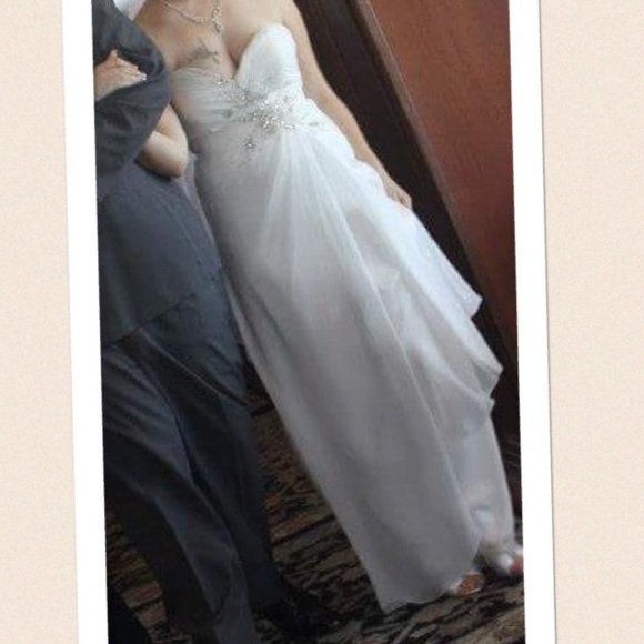 Beautiful wedding gown.