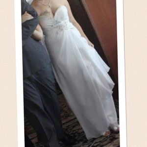 Beautiful wedding gown.