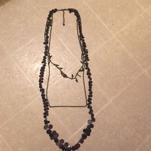 Gunmetal Black Layered Necklace