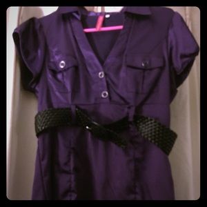 Satin dress shirt