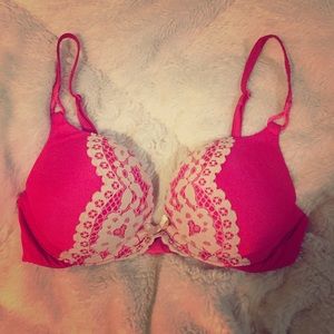 Hot Pink/Lace Bombshell Bra