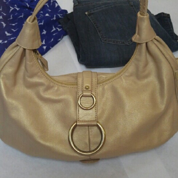 {H.P.} Michael Rome Italian Gold handbag