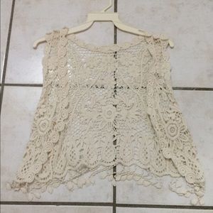 Boho crochet vest