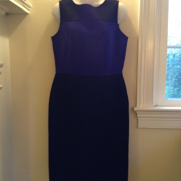 Women's Black with purplish blue top dress.