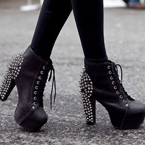 SALE! Jeffrey Campbell Lita Spike Boot - Worn Once