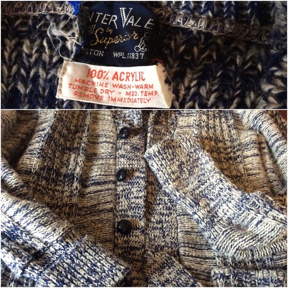 *SOLD* Vintage 1960s Belted Cardigan Sweater - Picture 4 of 4