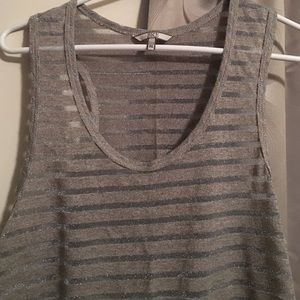 BKE racer back shimmer tank