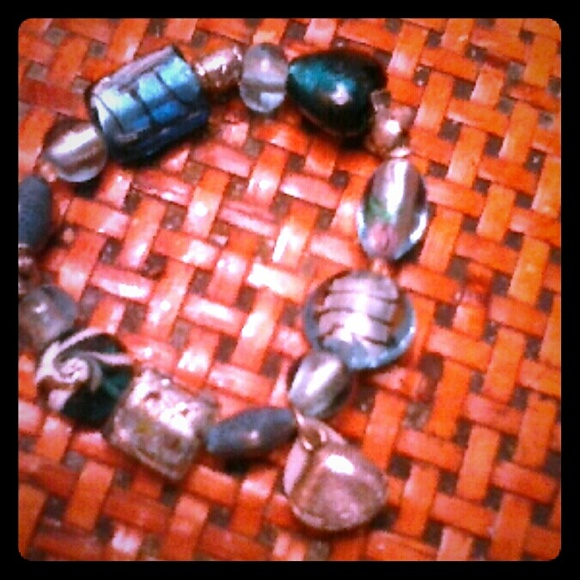 Stone charm bracelet