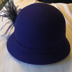 Blue older style hat