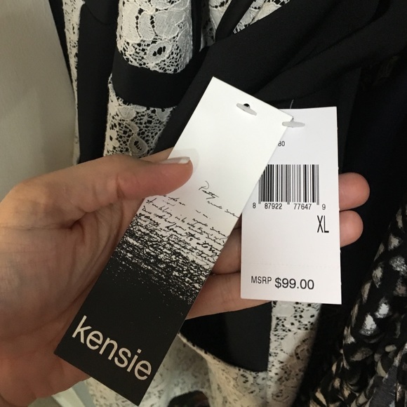 Kensie lace and leather dress - Picture 2 of 2