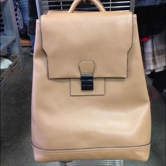 Armani exchange real leather back packs