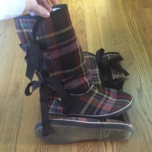 Sugar Lace-up Ribbon boots