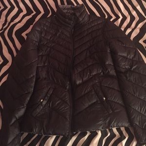 Reversible Black and Gray Puffer/Bubble  Jacket