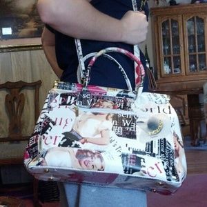 Genuine leather pinup girl purse *HOST PICK*