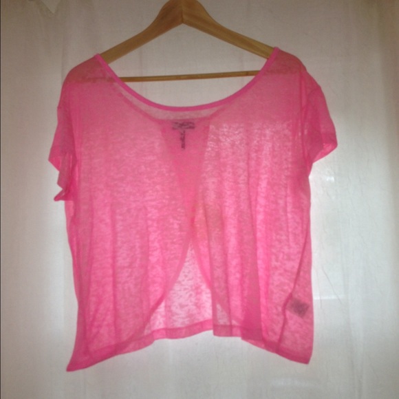 Bright pink top