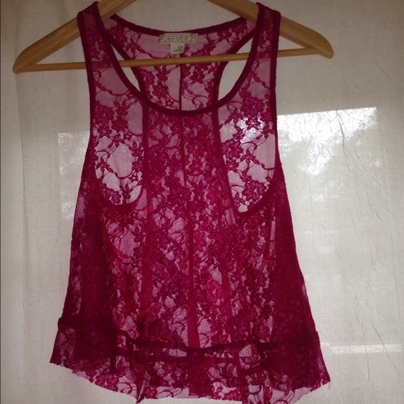 Purple racerback tank top