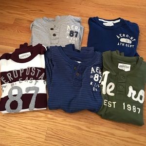 Bundle of 5 Men's Aeropostale long sleeve tshirts