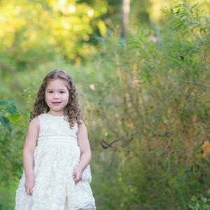 Ivory toddler dress