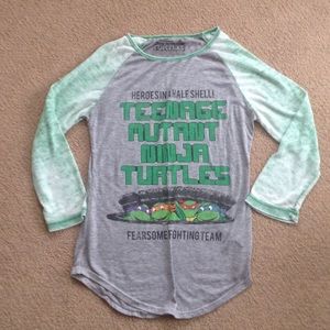 Teenage mutant ninja turtles 3/4 sleeve shirt!