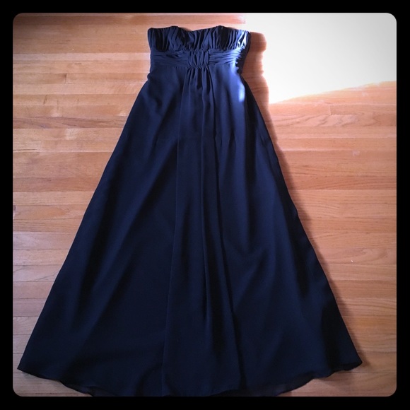 Strapless Black Alfred Angelo gown