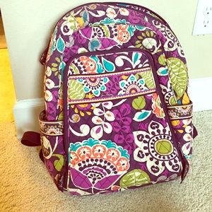 Vera Bradley Plum Crazy Laptop Backpack