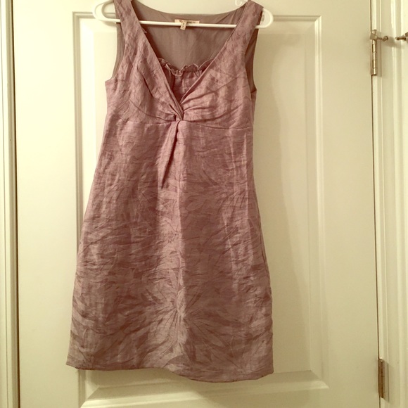 Gray linen blend sundress