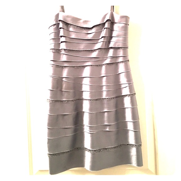 Silver cocktail dress