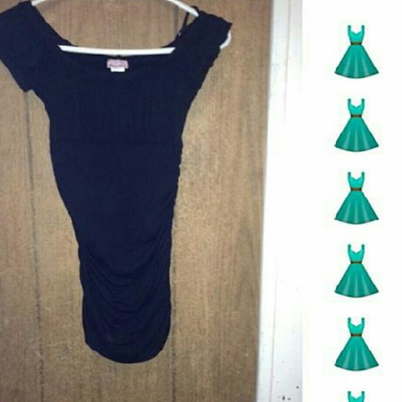 Black mini dress