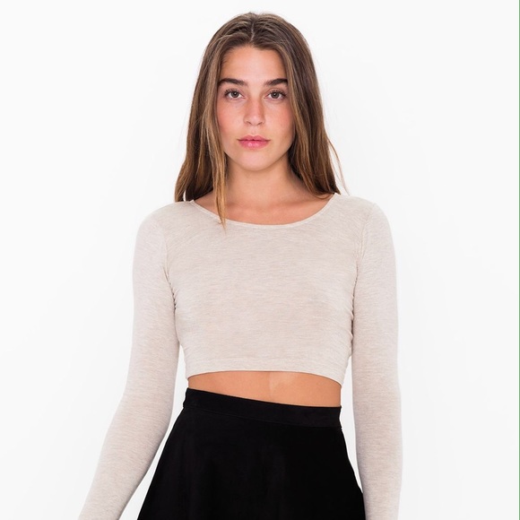 American Apparel long sleeve crop
