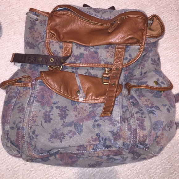 Floral Print Backpack