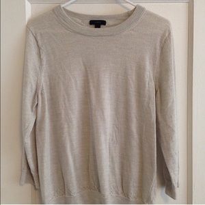 J Crew Cashmere blend gray sweater