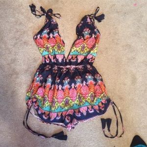 Urban backless romper