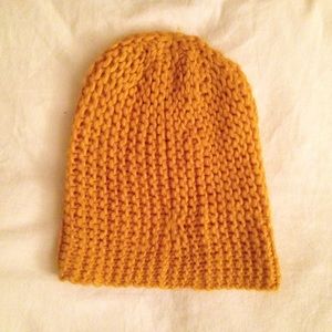 Mustard yellow beanie