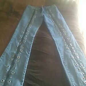 Platinum plush jeans