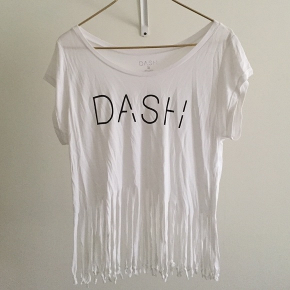 Dash fringe T-shirt