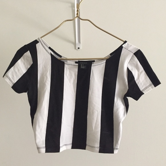 Striped crop top