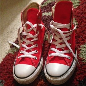 Red Converse AllStar Hightops