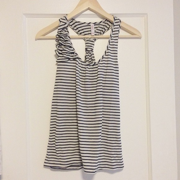 Ruffles Tank with Tie Knot Razorback