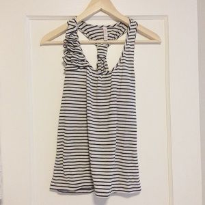 Ruffles Tank with Tie Knot Razorback