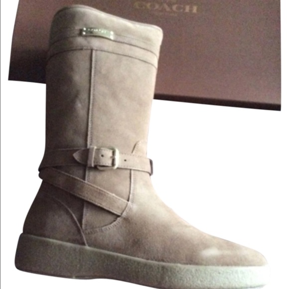 Coach Suede and Sherling Boots