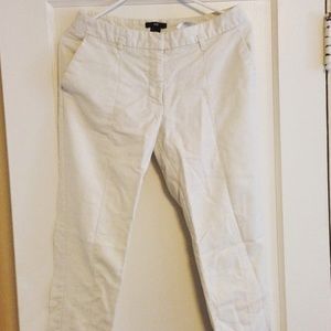 White Cropped Pants