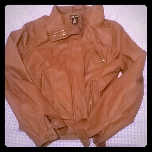 Faux leather jacket