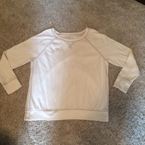 Eddie Bauer White Pullover Large - so cozy!