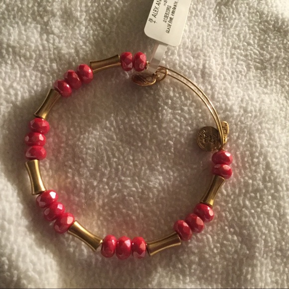 NWT Alex & Ani Amaranth Glade Beaded Bangle