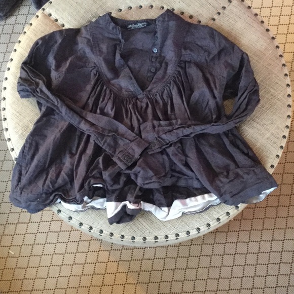 All saints spitalfields black blouse uk 6 us XS