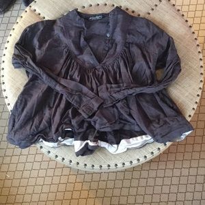 All saints spitalfields black blouse uk 6 us XS